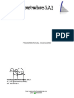 Procedimientos para Excavación