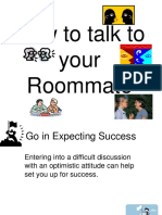 How to talk to your roommate effectively