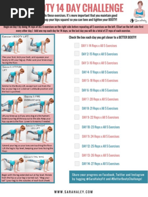 14-day booty challenge
