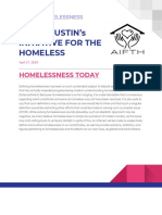 Aifth: Austin'S Initiative For The Homeless: Homelessness Today