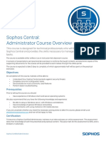 CT70 v2017.1.1 Course Overview Sophos Central Administrator