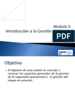 Gestión de la seguridad operacional y el riesgo en aviación