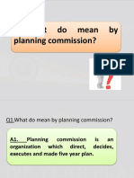 Q1.What Do Mean by Planning Commission?