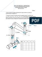 Robótica Examen 2 I-2014