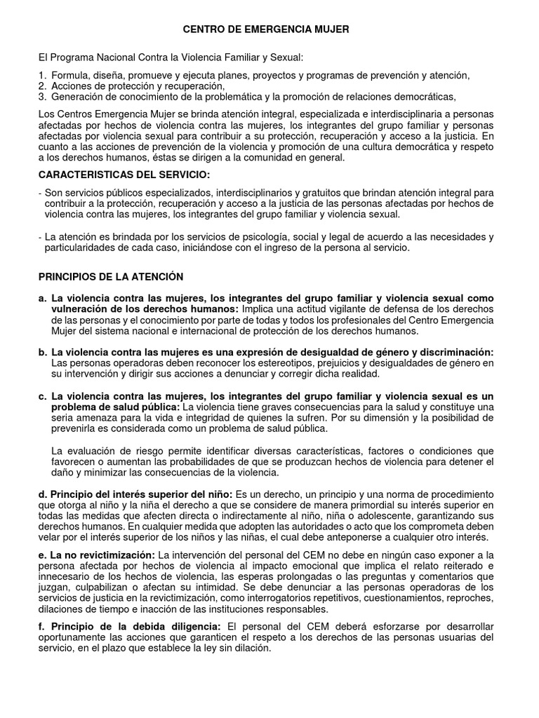 Atención Integral en Violencia de Género | PDF | Violencia | La ...
