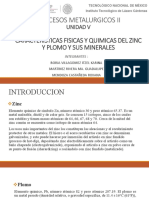 Equipo N°5 - Caracteristicas Fisicas y Quimicas Del Zinc y Plomo