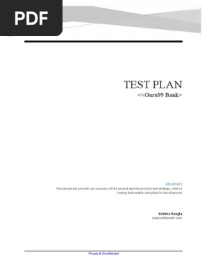 Test Plan