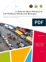 The Philippines' National Urban Policies and City Profiles of Manila and Batangas