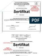 Contoh Sertifikat DIKSAR GTK Paud