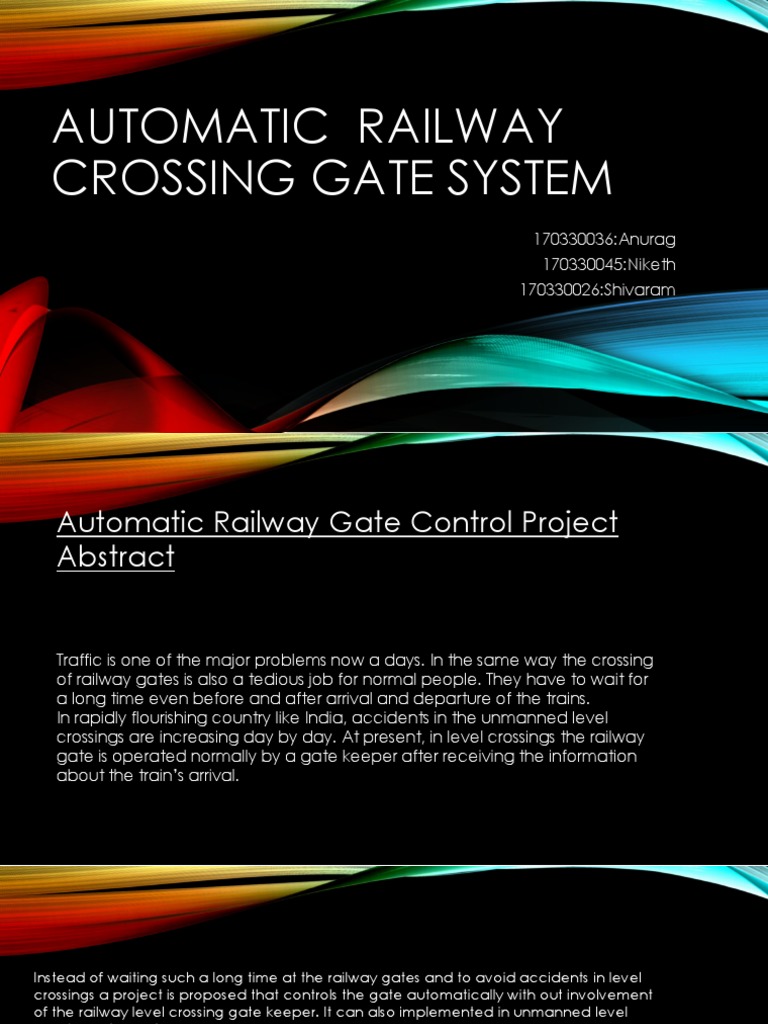 Automatic Railway Gate Control | PDF | Technology & Engineering