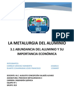 Abundancia Del Aluminio y Su Importancia Economica