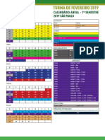 Calendario 2019 NORDESTE