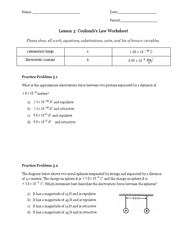 lesson-5-coulomb-s-law-worksheet-please-show-all-work-equations-substitutions-units-and