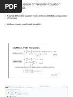 Solution of Laplace or Poisson's Equation Using COMSOL