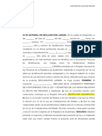 Acta 1 Comerciante y Empresa Individual Declaracin Jurada Art 80