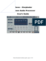 Waves - Morphoder Software Audio Processor User's Guide