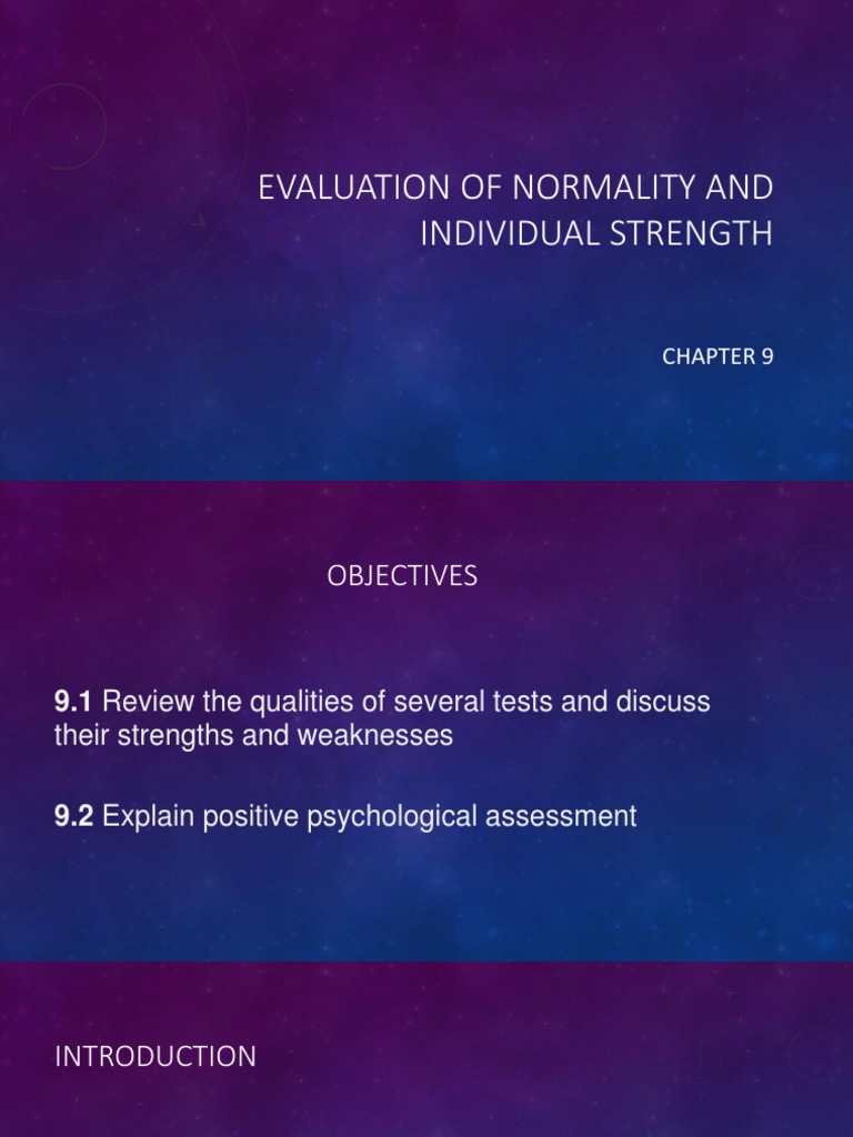 How Normal Am I? Normality Personality Score – AVXVI
