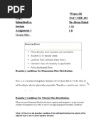 Circular Tube:: Boundary Conditions For Momentum Flux Distribution