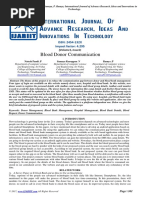 Blood Donor Communication: ISSN: 2454-132X Impact Factor: 4.295