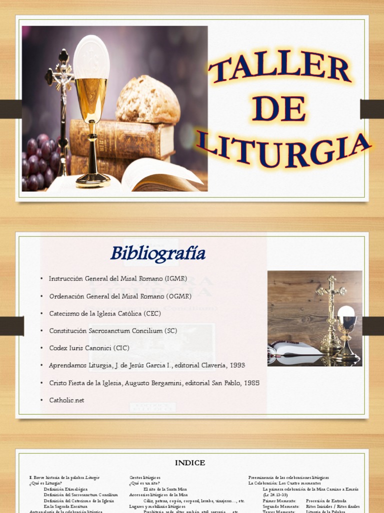 Taller de Liturgia Diapositivas Power Point | PDF | Adviento | Misa