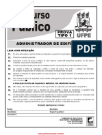 Prova Administrador de Edifícios UFPE