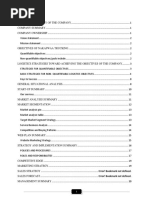 Sample Logistics Plan