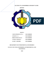 Effects of Air Pollution On Body Water and Atmosphere