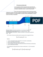 El Teorema de Bernoulli