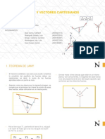 Teorema de Lamy y Vectores Cartesianos