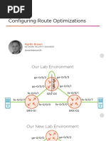 JUNOS OSPF Configuring Route Optimizations