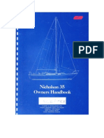 Owner's manual for Nicholson yacht provides specifications and instructions