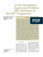 Abas - 2010 - A Study On The Perceptions of The Supervised Fertilizer Cluster (KBT) Members in The KBT Programme PDF