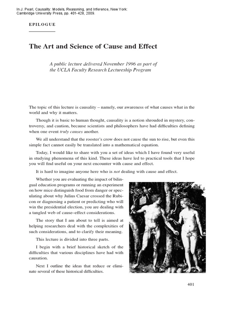 Causality2 Epilogue PDF | PDF | Causality | Experiment