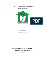 Budidaya Tanaman Sayuran Hidroponik