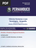 Divisão e Dinâmica Regional Brasileira