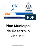 11 - Plan Municipal de Desarrollo Dgo 2017-2019 PDF