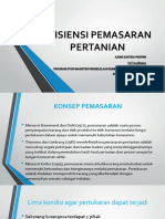 Efisiensi Pemasaran Pertanian