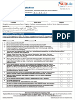 Declaration Good Health Form PDF