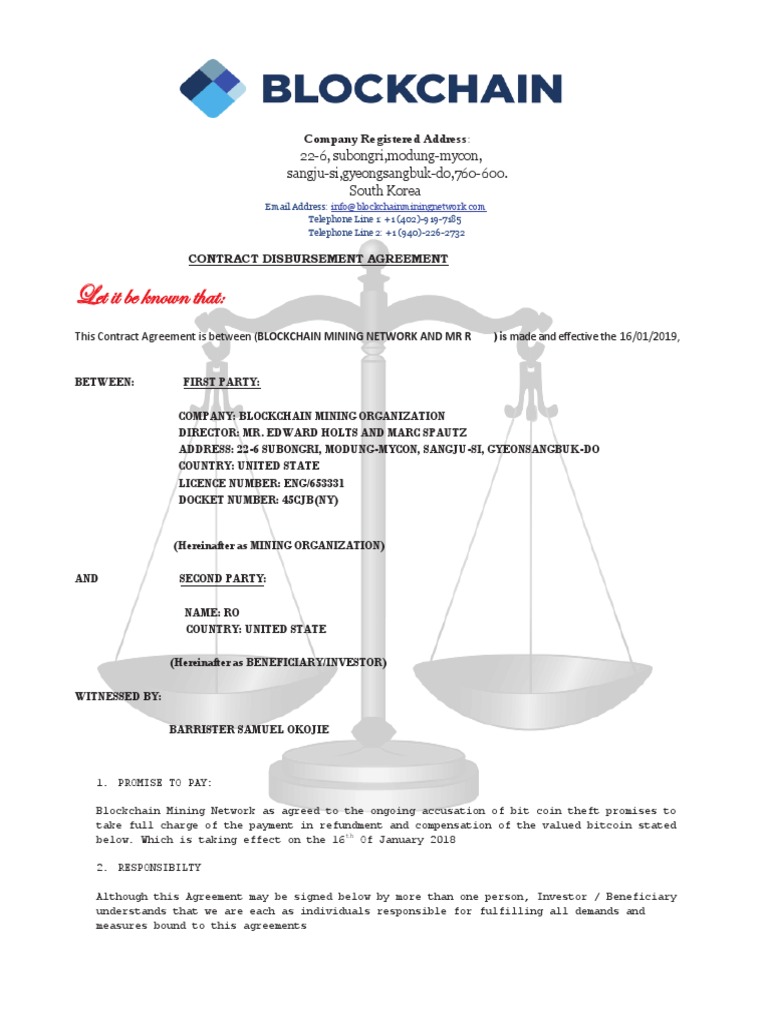 Contract Agreement Edit PDF | PDF | Bitcoin | Virtue