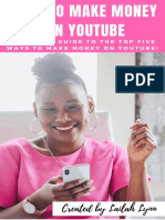 How To Make Money On YouTube 2109 PDF