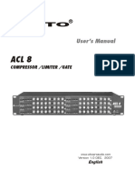 User's Manual: Compressor /limiter /gate