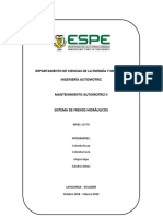 Informe Del Sistema de Frenos PDF