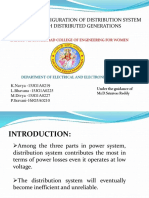 Optimal reconfiguration and DG integration to minimize distribution losses