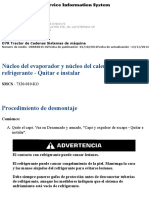 Núcleo Del Evaporador y Núcleo Del Calentador de CAT D7 PDF