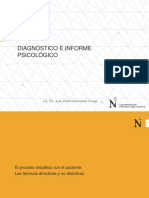 Diagnóstico e informe psicológico