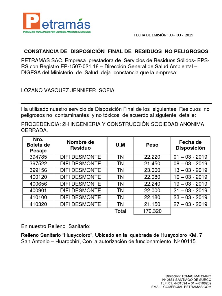 CONSTANCIA DE DISPOSICIÓN FINAL DE RESIDUOS NO PELIGROSOS.docx