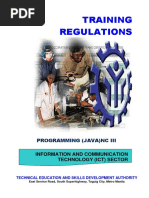 Training Regulations: Programming (Java) NC Iii