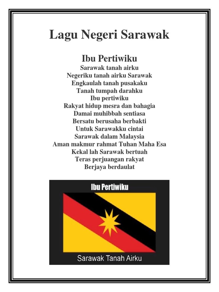 Lagu Negeri Sarawak Pdf