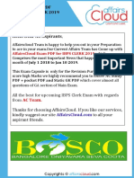 AC Exam PDF - IBPS Clerk 2019 by AffairsCloud PDF