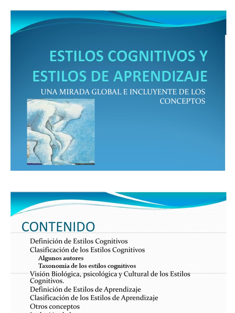 Estilos Cognitivos y Aprendizaje | PDF | Aprendiendo estilos | Aprendizaje